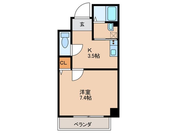 ヴィラナリー放出の物件間取画像